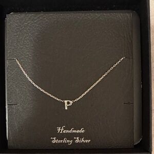 Initial P necklace